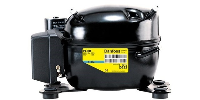Danfoss kompressorer R134a, frys