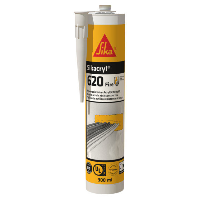 Sikacryl-620 Fire Brannhemmende akryl hvit 600ml