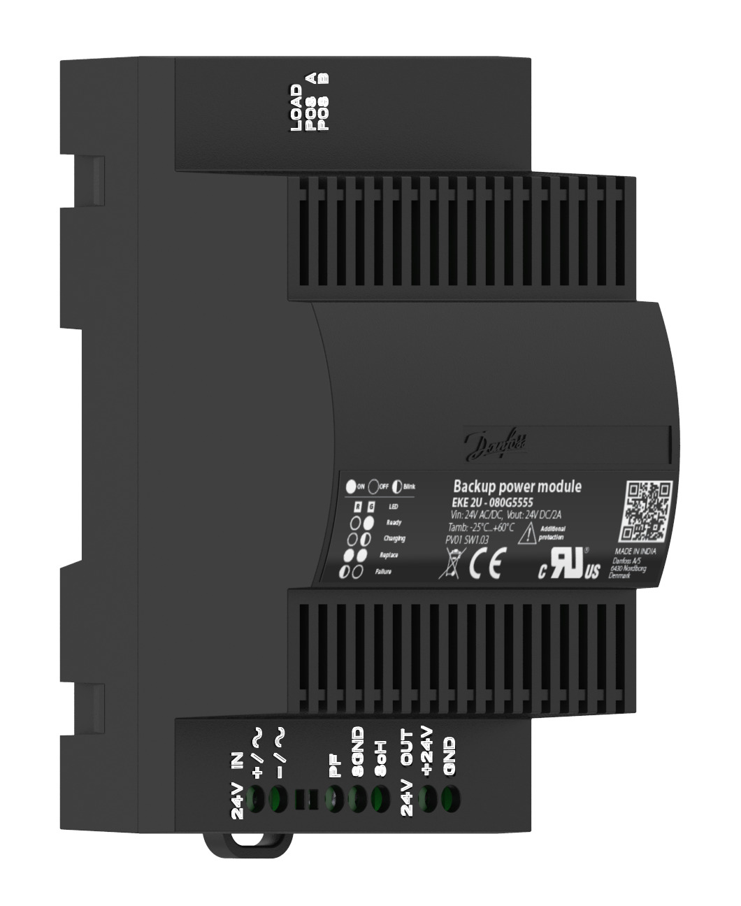 EKE 2U / 24V reservestrømsmodul (backup)