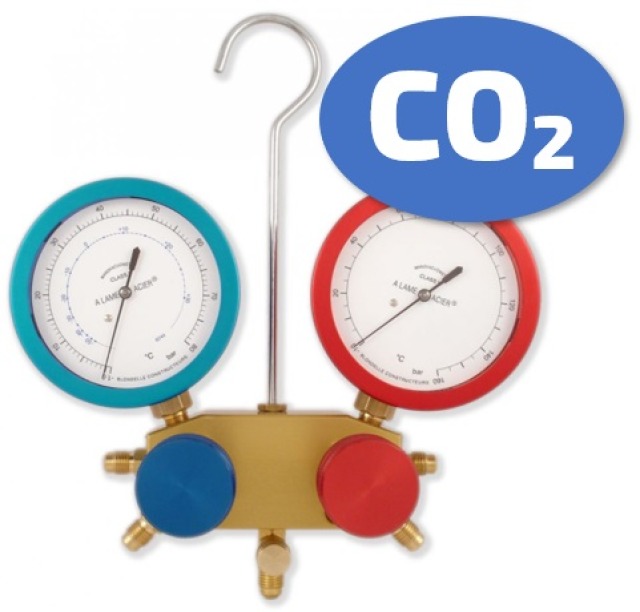 Servicemanifold 2-veis for CO2 sub -og transkritisk