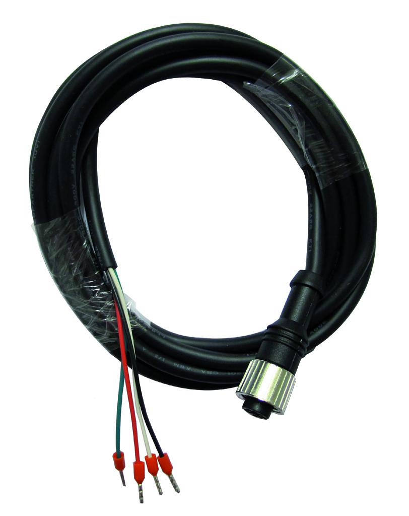 Kabel til CCM ventiler. 4x0,5 x 8m M12 female